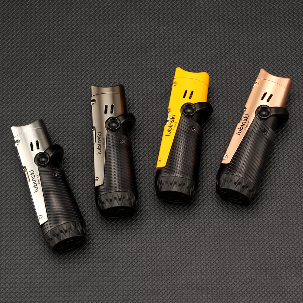 Металлическая сигаретная Зажигалка Lubinski с синим пламенем и иглопробивкой