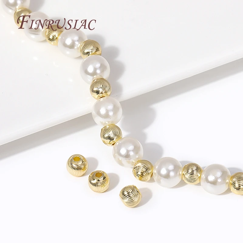 бусины металлические/бусины разделители Позолоченные латунные металлические