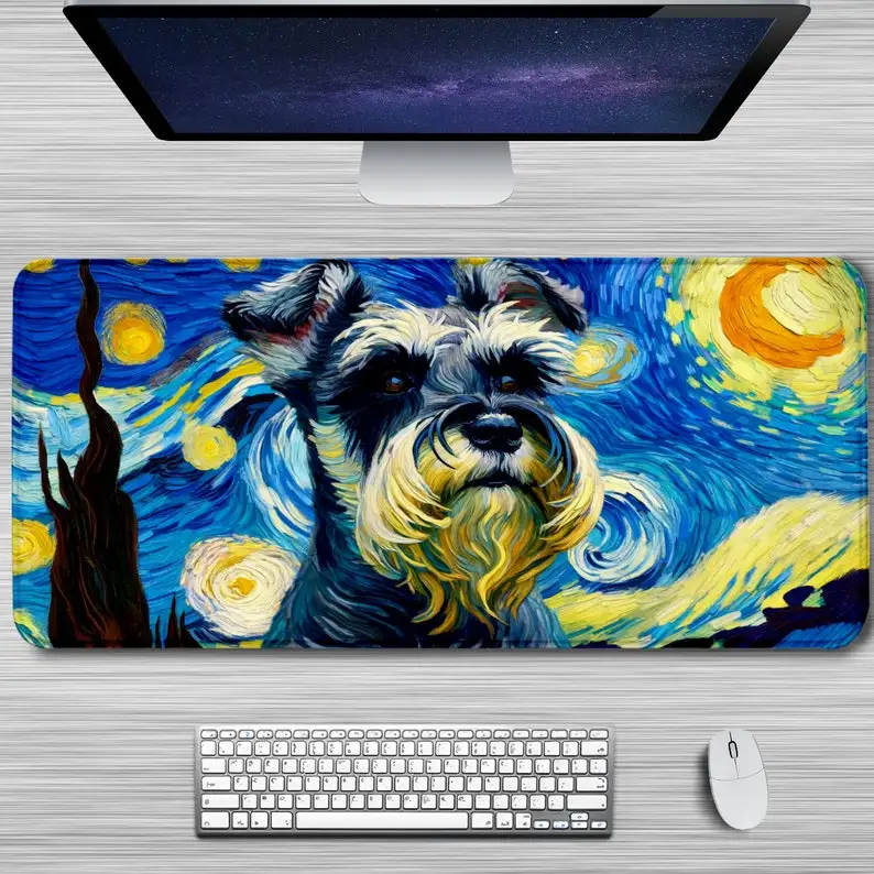 XXL Коврик для мыши с большой собакой Ван Гог Art Inspired Настольный коврик