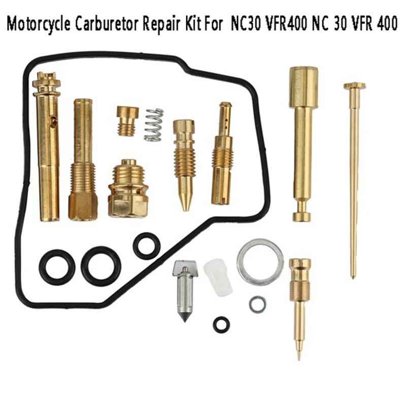

4Set Motorcycle Carburetor Repair Kit Fuel System Floating Needle Seat Parts For Honda NC30 VFR400 NC 30 VFR 400