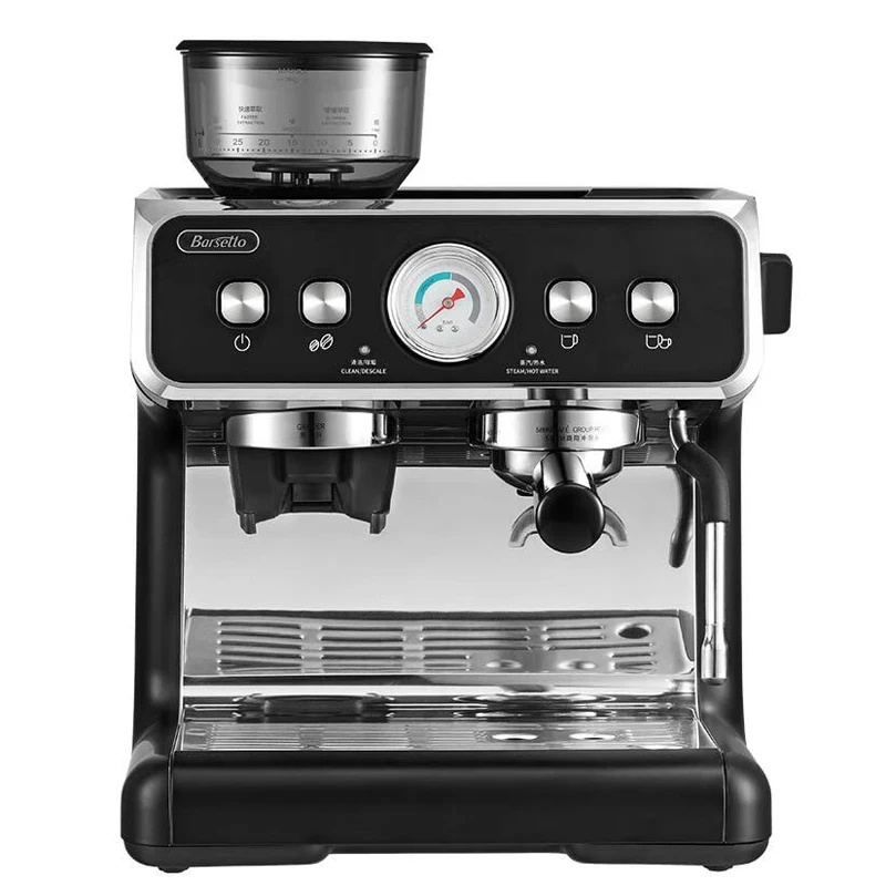 

20Bar Espresso Italian Coffee Maker Machine Semi-automatic Expresso Maker with Bean Grinder Milk Frother Cappuccino Latte Mocha