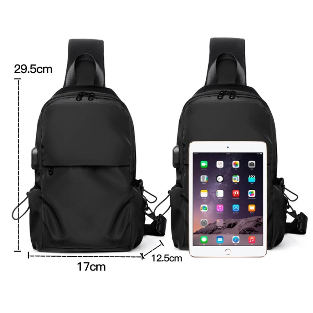 SUUTOOP Мужская многофункциональная сумка через плечо водонепроницаемая нагрудная