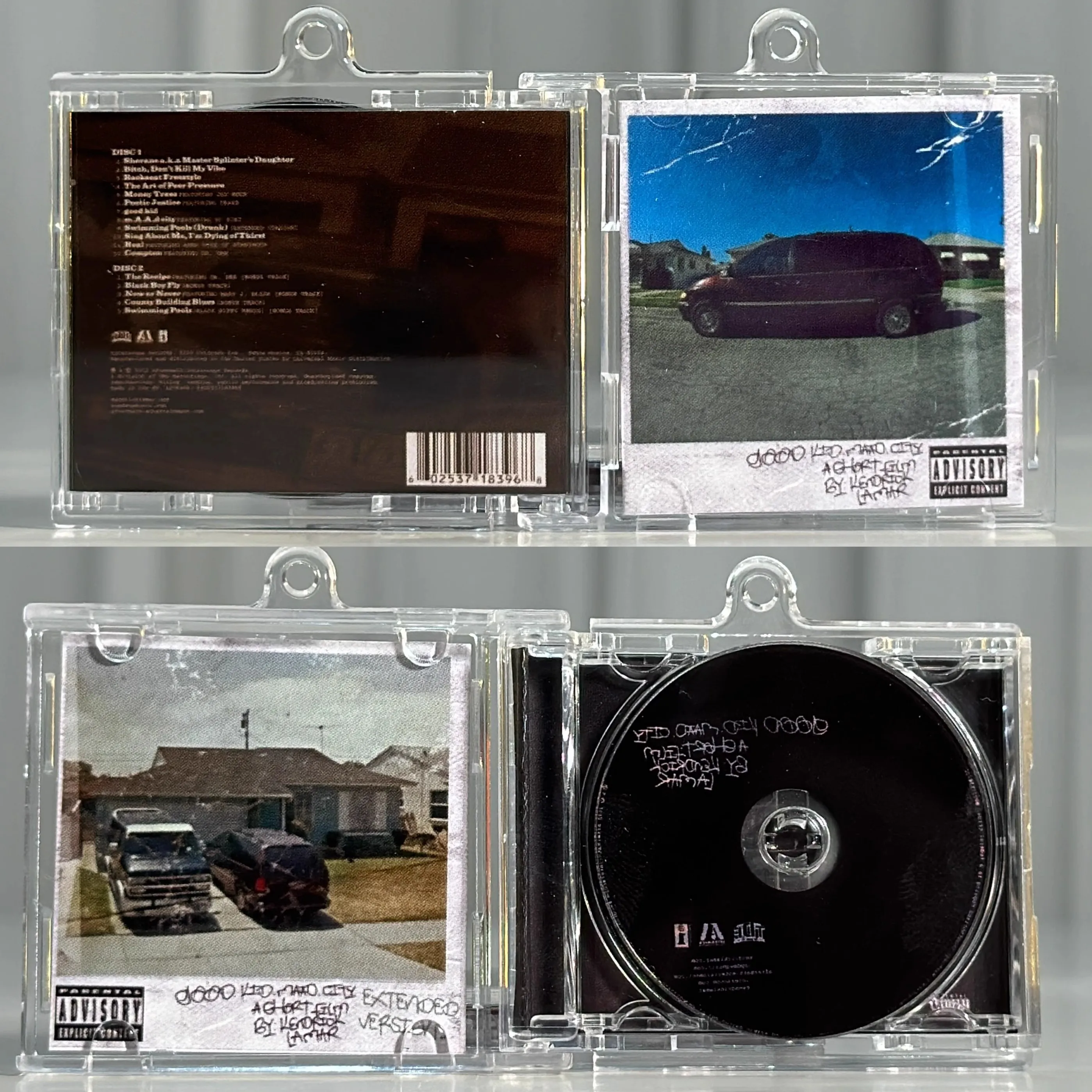 Kendrick Lamar MINI Music CD DIY NFC Брелок Good Kid MAAD City Album Play Songs для ключей Косплей Подвеска