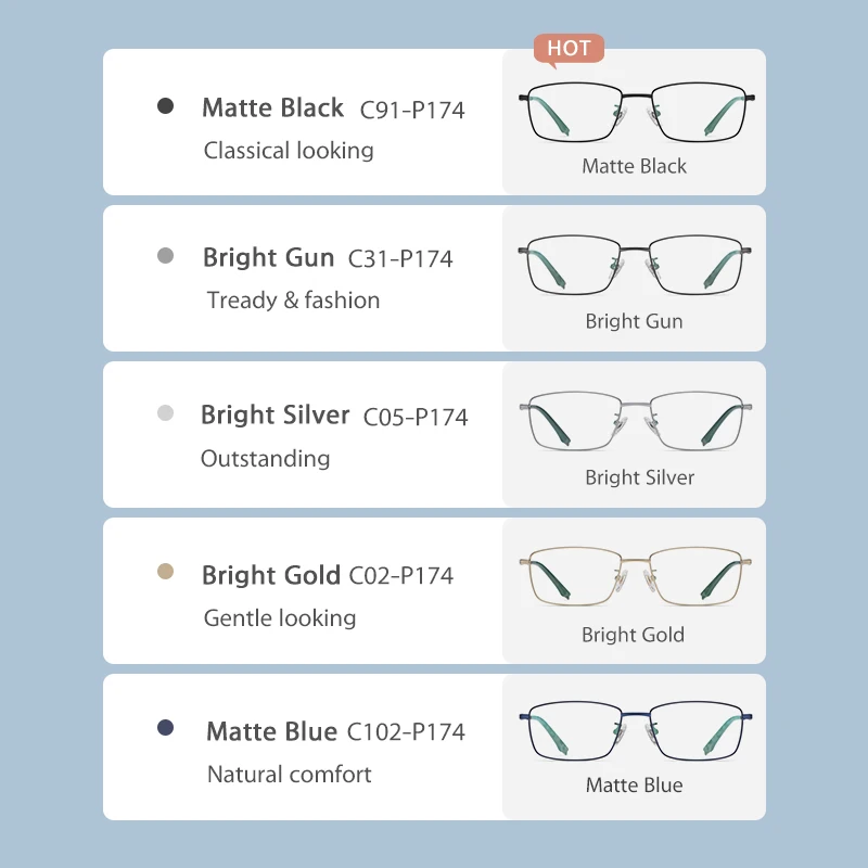 Очки для чтения мужские с блокировкой в титановой оправе