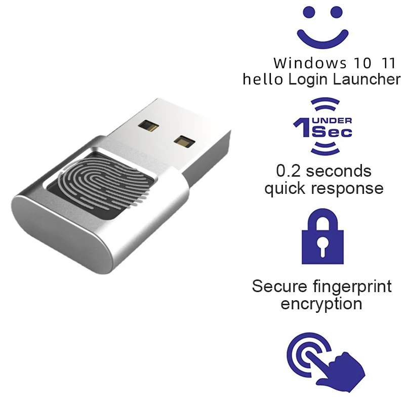 USB-сканер отпечатков пальцев для Windows 10 /11 Здравствуйте для ноутбука биометрический сканер навесной замок безпарольный вход модуль разблокировки