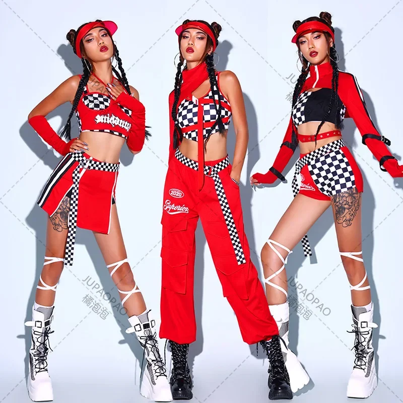

Костюм для уличного танца в стиле хип-хоп, одежда для взрослых для джазовых танцев, пикантная одежда для девушек для корейского танца, одежда для выступлений