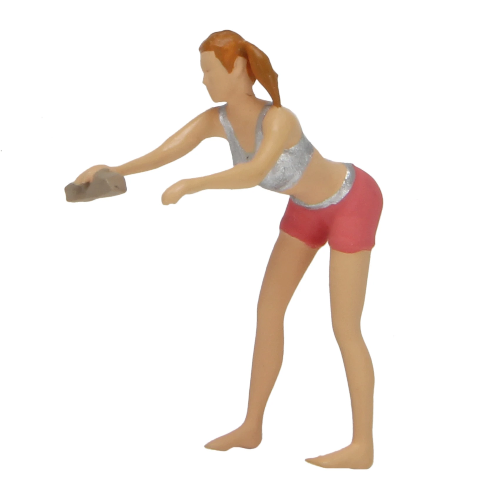 

1:64 Car Yard Character Scene Washing and Brushing Car Model Car Washing Girl BBrushing Car Worker Miniature Model Pink