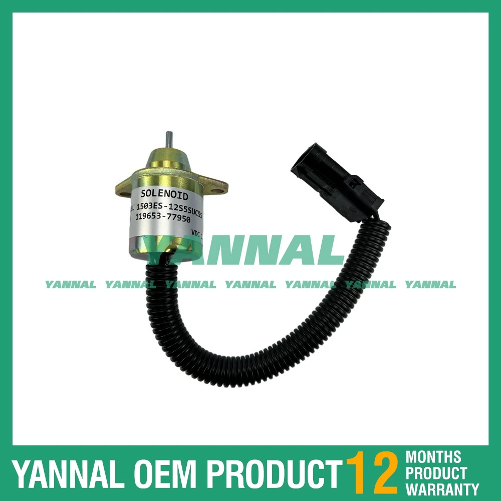 Для электромагнитного клапана двигателя Yanmar 4TNV94 SA-4562T 119653-77950 119285-77950 12V