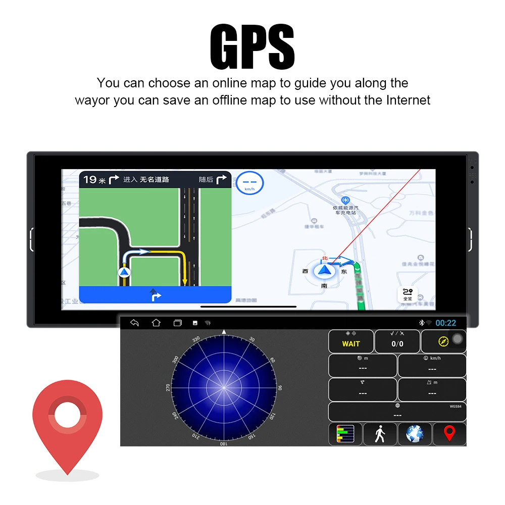 Универсальный Автомобильный приемник Android 11 0 Aux Carplay стерео 6 9 дюйма Bluetooth Wi-Fi USB TF