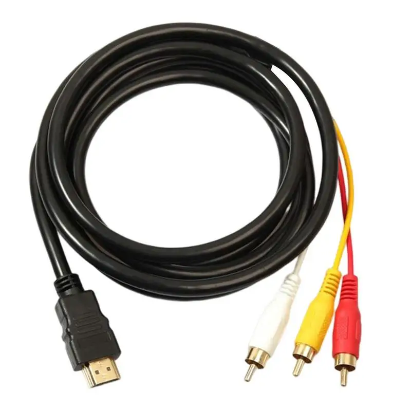 1.5M Bare Copper Accessories Home To 3RCA Transmission Cables  For Speaker TV Box CD DVD Player