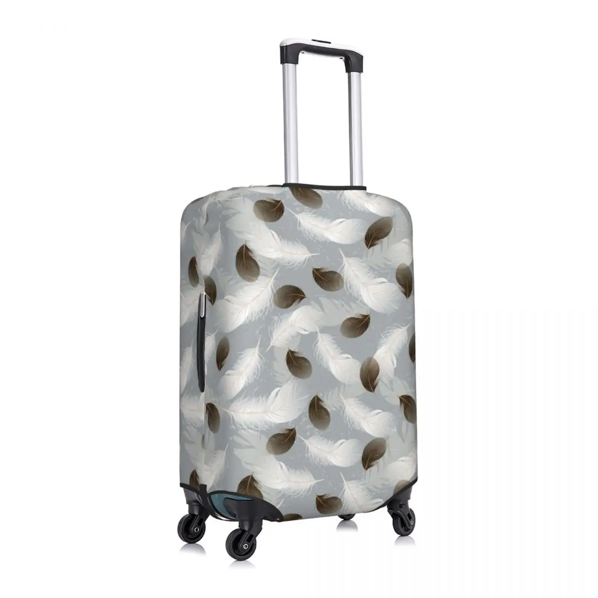 

Feather Seamless Luggage Cover Spandex Suitcase Protector Fits 19-21 Inch