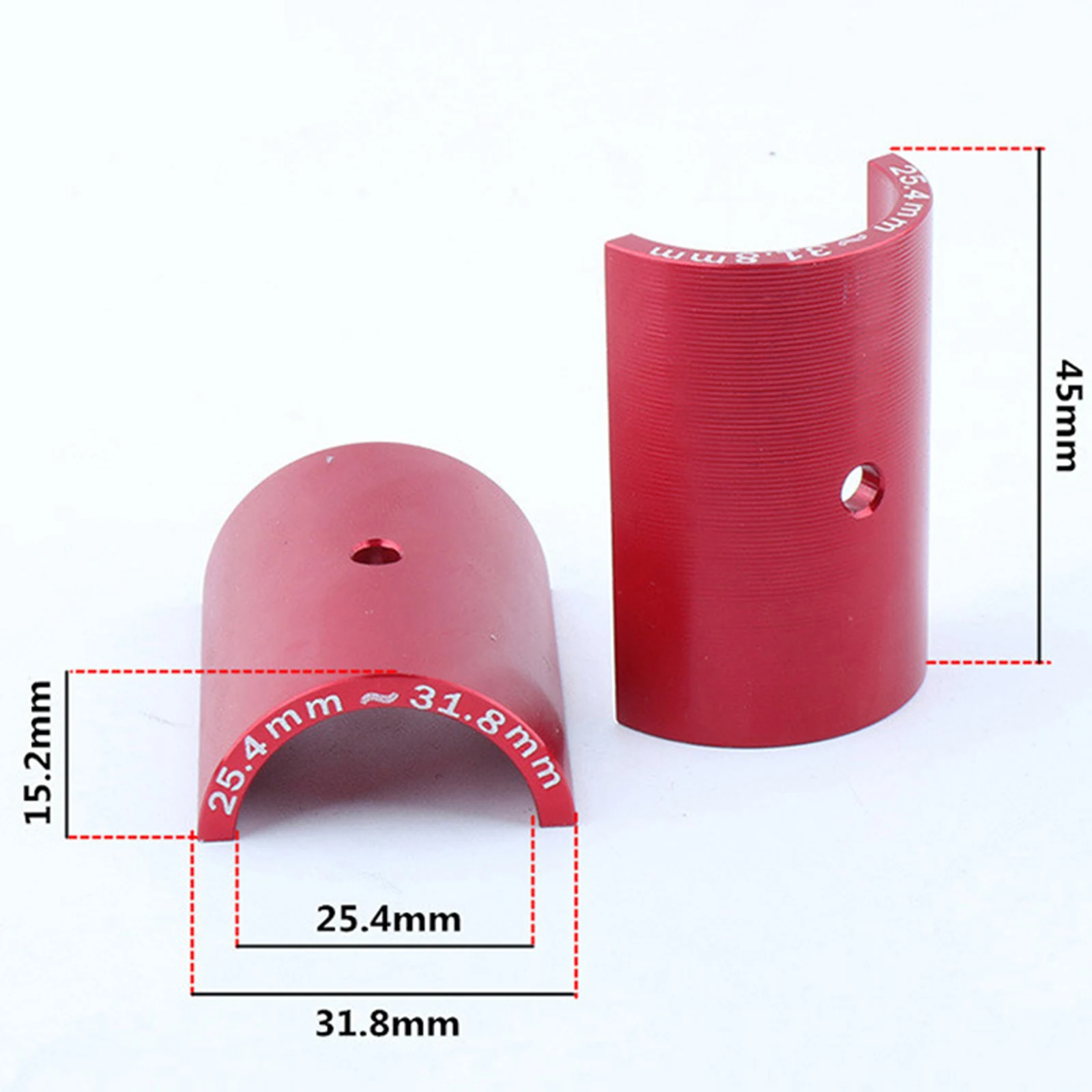 

Brand New Handlebar Shim Bike Red/black Reducer Replacement Spacer Stem Spare Parts 25.4mm To 31.8mm Accessories