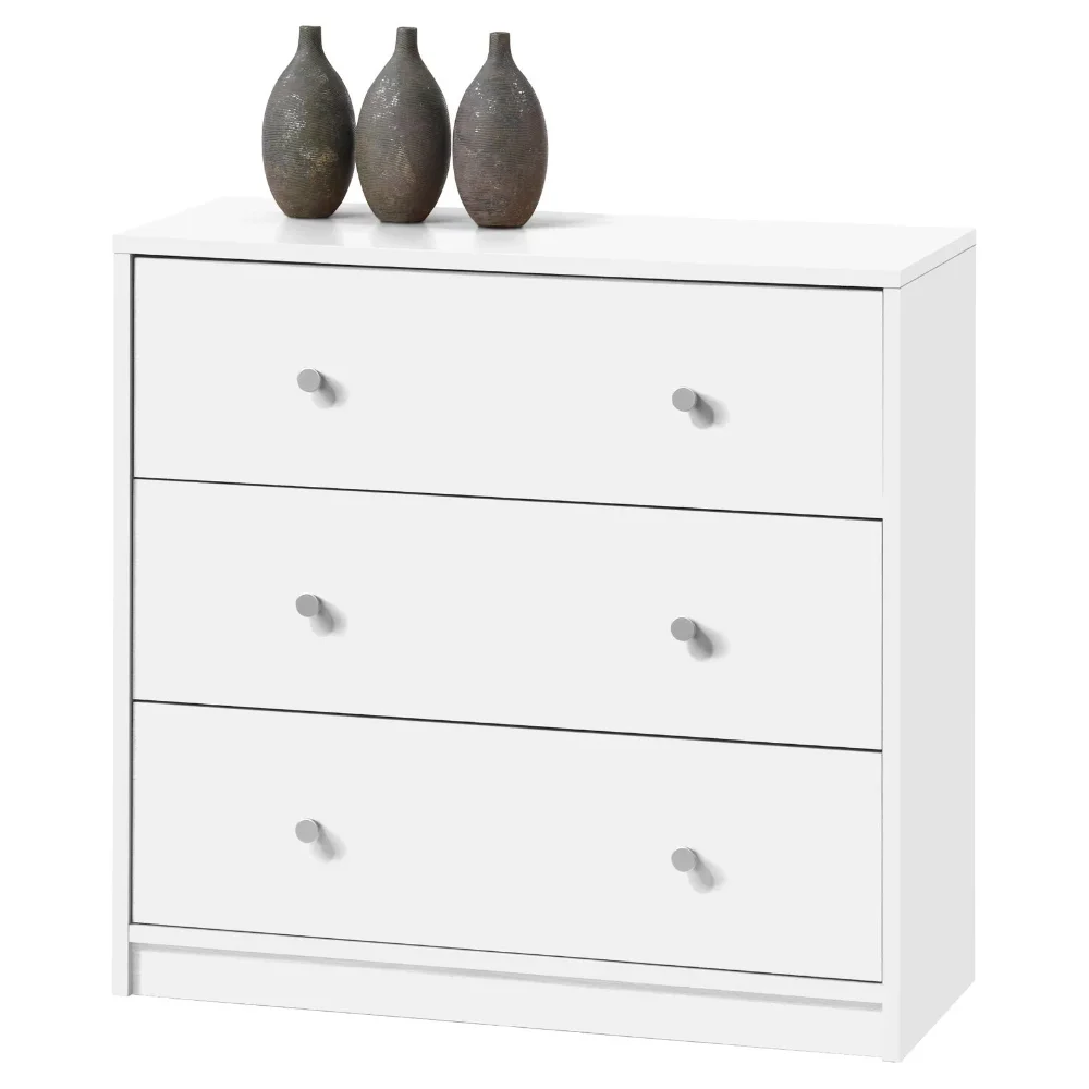 

7033249 Studio 3 Drawer Dresser, Wood Composite, Wood Laminate,Durable and Strong,41 Lbs,28.50 X 11.75 X 26.75 Inches