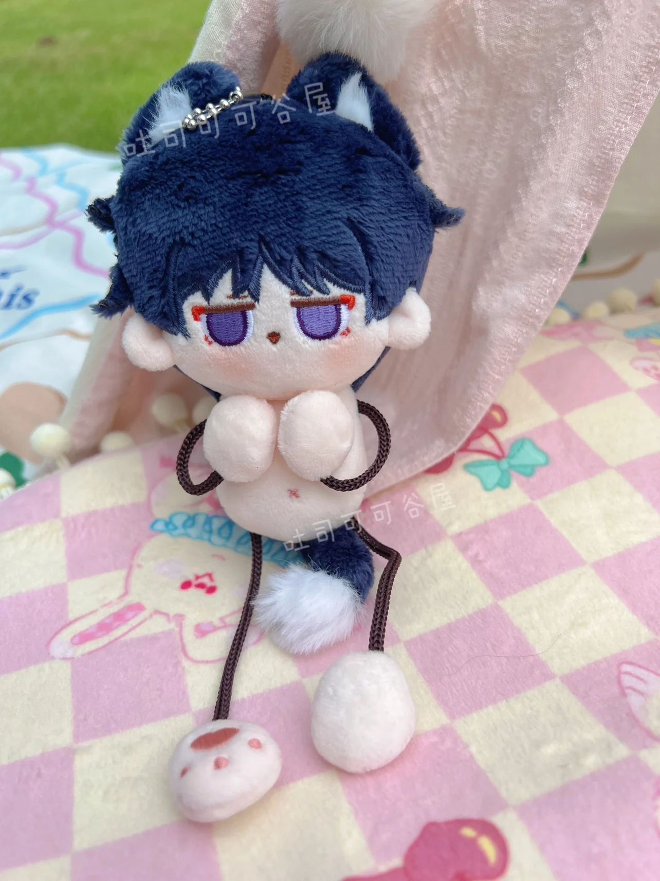 Аниме Genshin Impact Xiao Kunikuzushi 10 см Муравьиное тело плюшевые куклы подвесная сумка