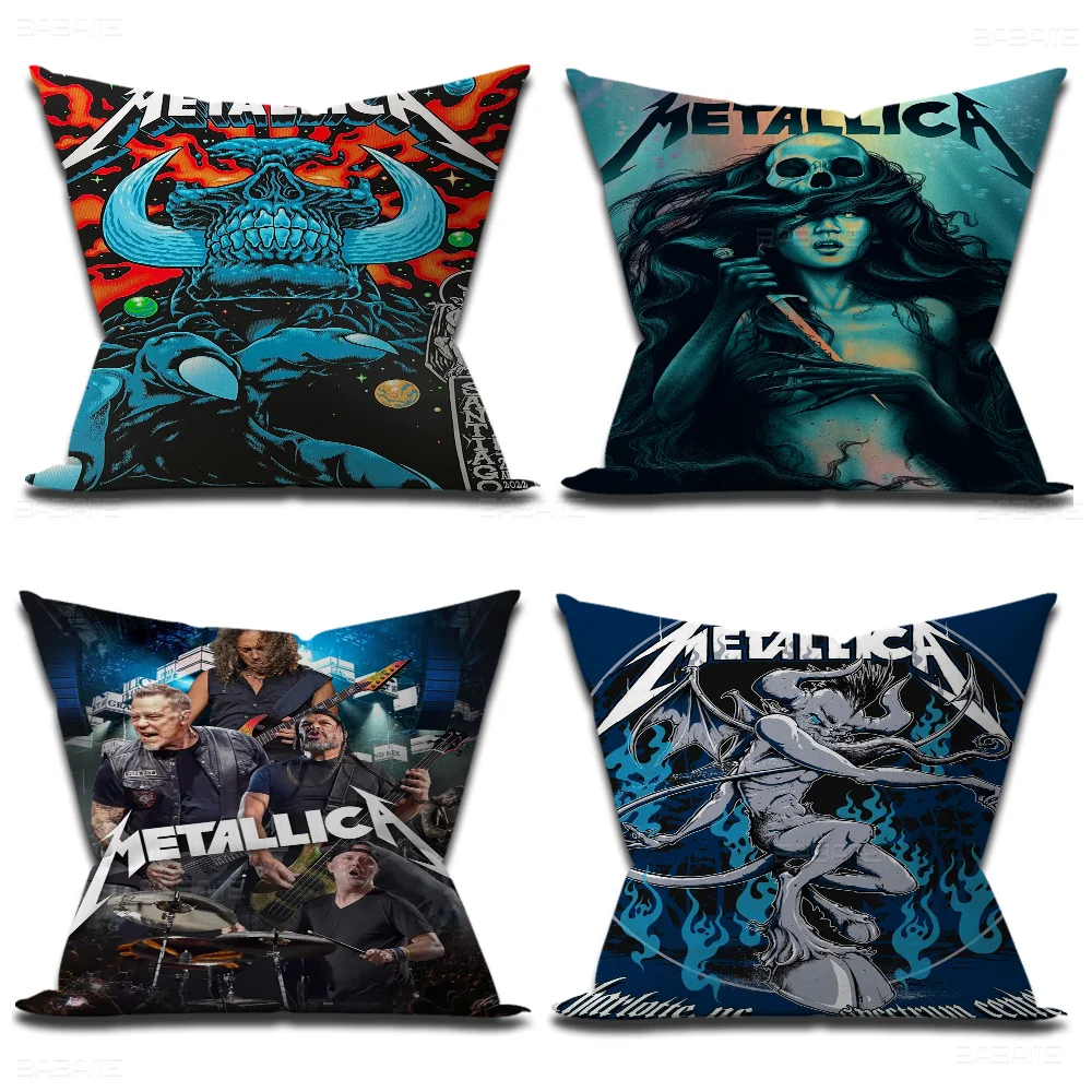 Band M-METALLICA Pillow Cover Sofa Cushion Home Room Decoration Children Gift