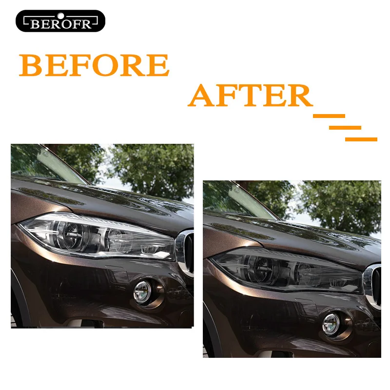 Для BMW X5 F15 M F85 G05 тинт для автомобильной фары Черная защитная пленка виниловая