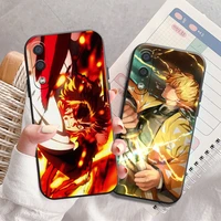 demon slayer anime phone case for samsung galaxy a11 a20 a21s a52 4g 5g a71 4g 5g a72 carcasa coque black funda silicone cover