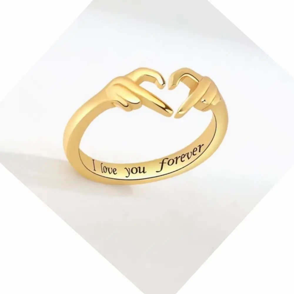 Кольцо в форме сердца Я люблю тебя навсегда изысканное романтическое