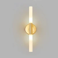 modern metal tube pipe up down led wall lamp sconce decor washroom toilet mirror light bedroom bedside lamp interior wall light
