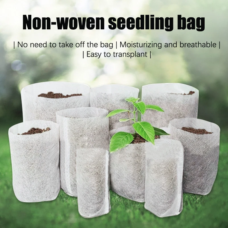 

50/100Pcs Garden Seeding Bag Nursery Plant Grow Bags Seeds Nursery Planting Pocket