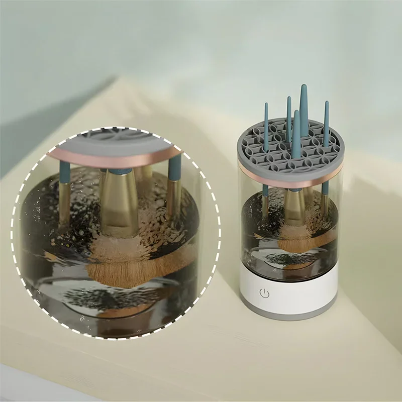 Портативная электронная автоматическая косметическая щетка для косметики