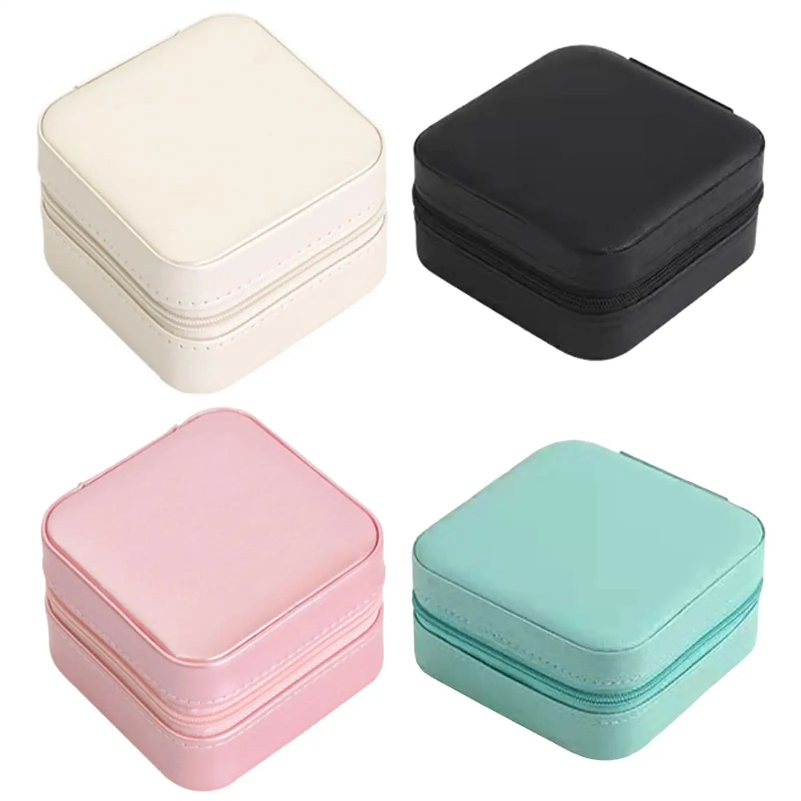 

Small Jewelry Box PU Leather Storage Organizer Storage Case for Pendant Ring