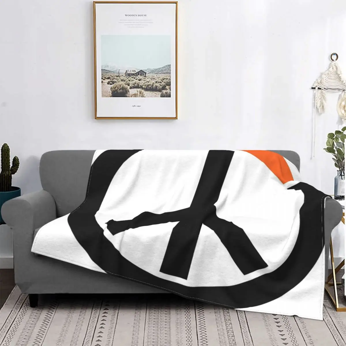 

Peace Watch-Manta a cuadros para cama, coberde cama, manta double
