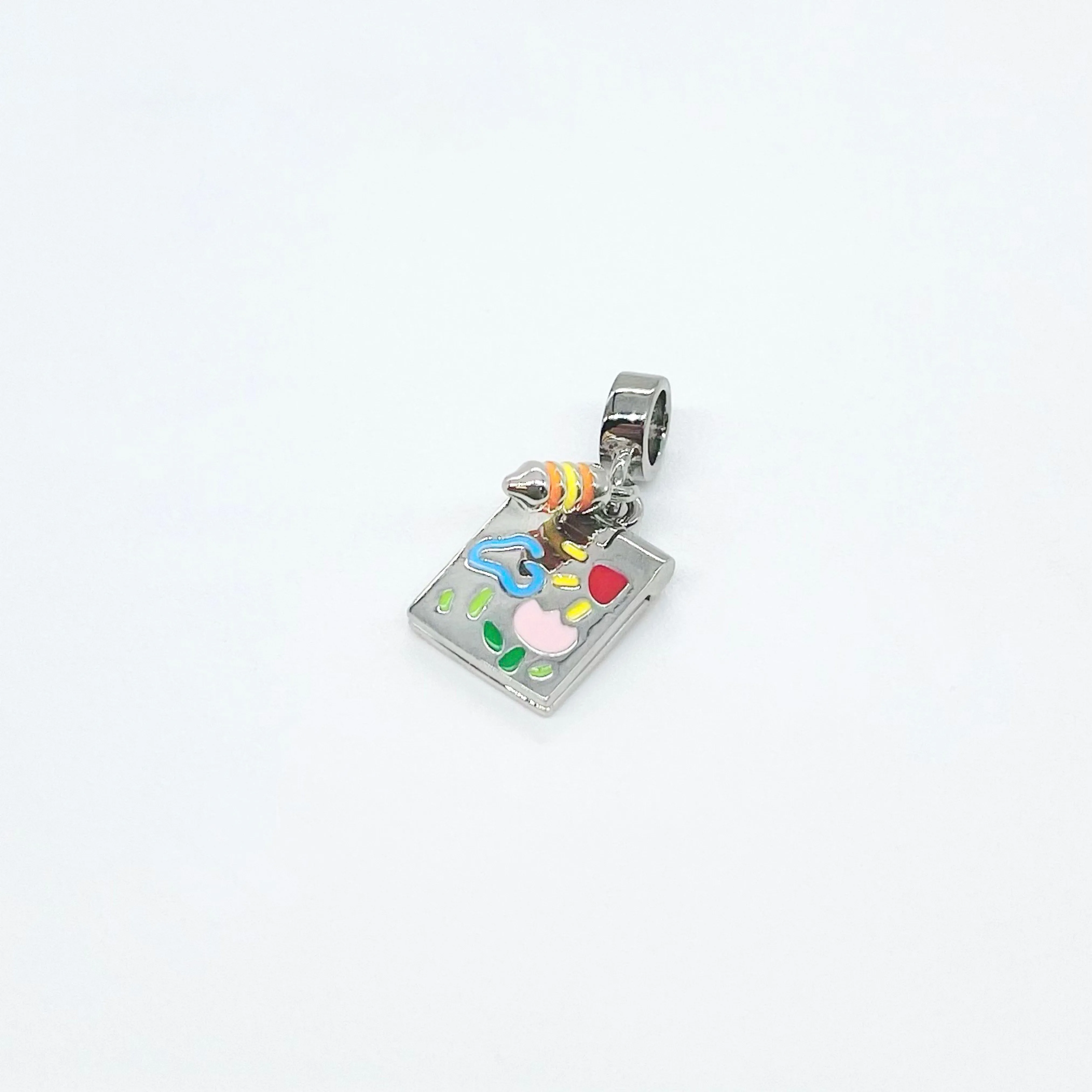 

Limited 925 Sterling Silver Openable Drawing Board Book With Pen Charm Bead Fit Pandora Bracelet Bangle European Jewelry Gift