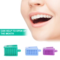 3pcsset dental occlusal pad teeth prop bite soft rubber opener retractor oral care tools dentistry instrument dentist materials