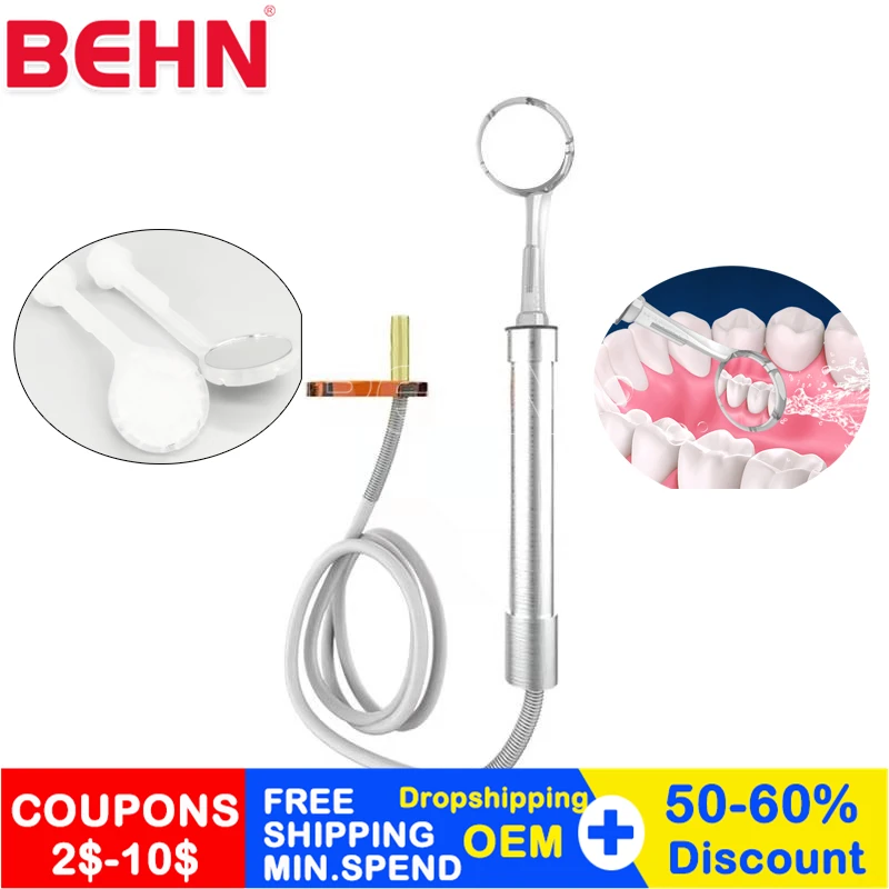 Низкая цена стоматологическое зеркало ручка из нержавеющей стали силиконовая