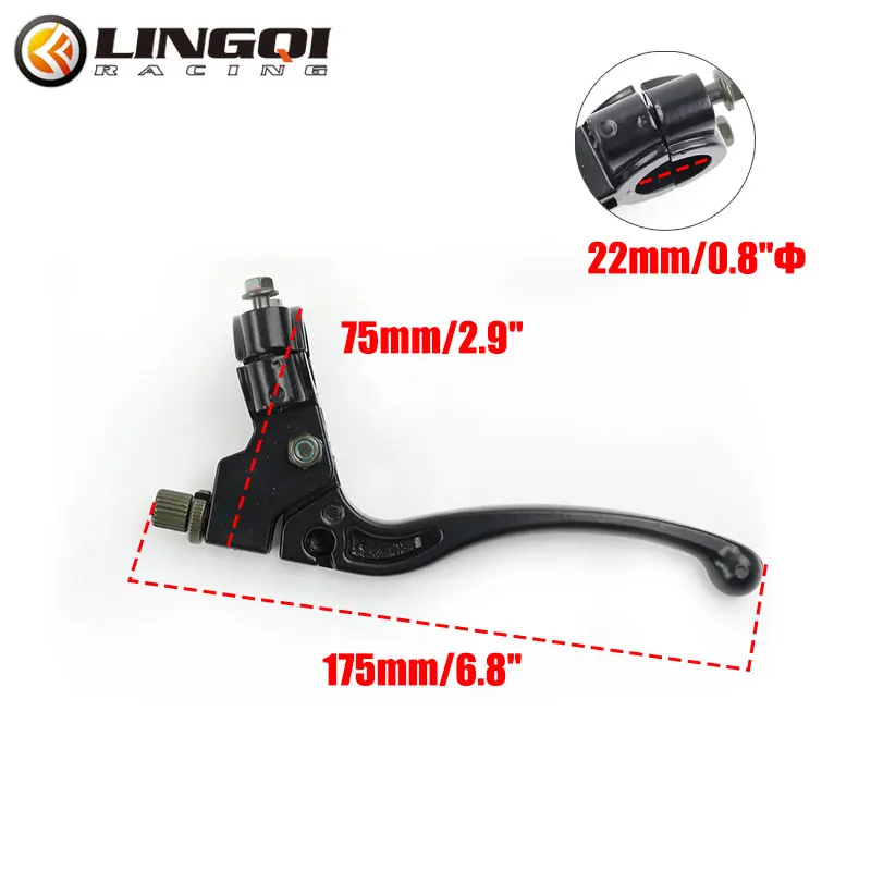 Ручка сцепления для мотоцикла LING QI тормозной рычаг руль скутера из алюминиевого