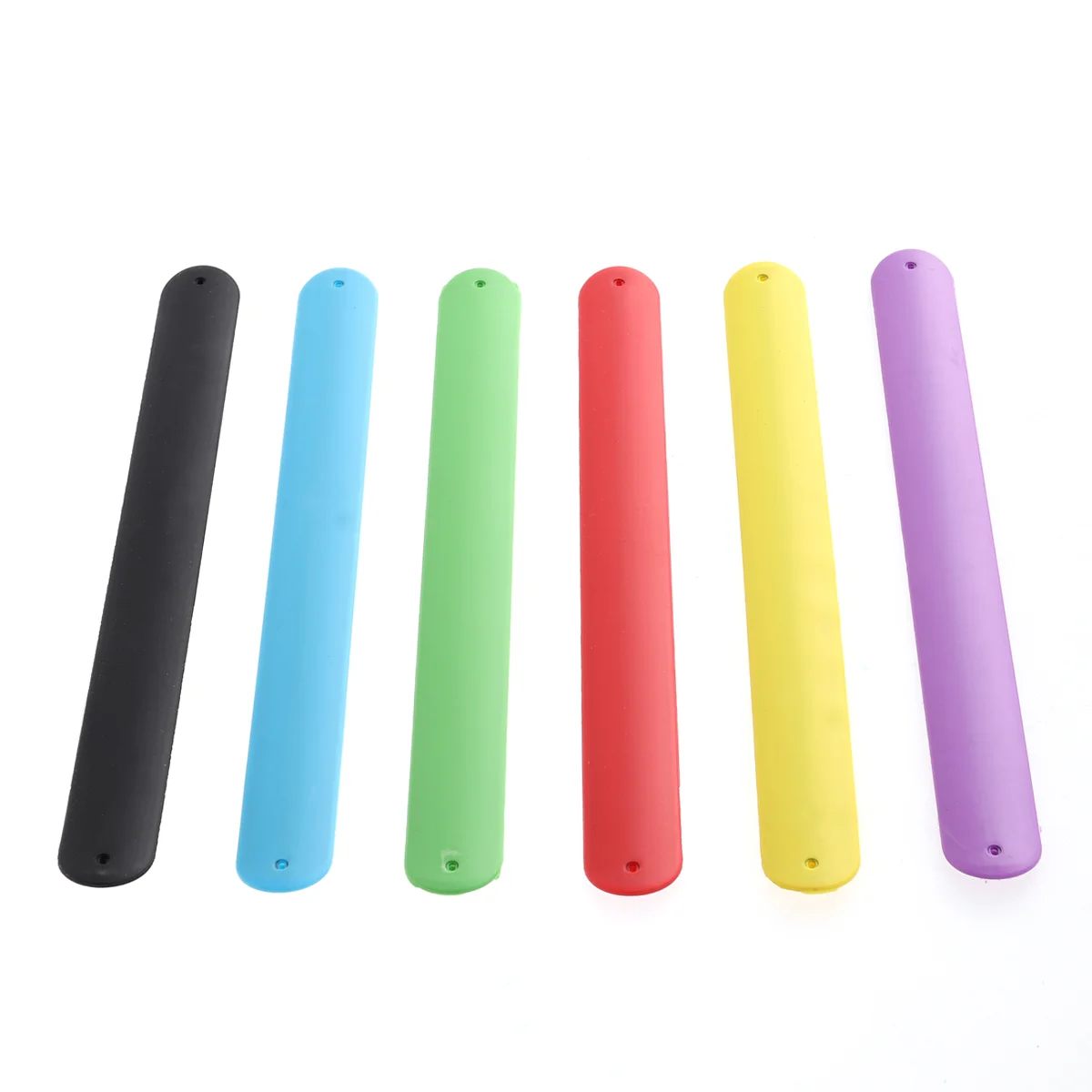 

6pcs Rainbow Slap Bracelets Color Toy For Kids for Kids Boys & Girls Party Favors (Random Color)