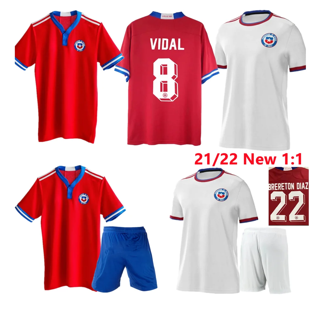 

2021 22 Chile Soccer jersey BRERETON DIAZ Medel Alexis Arturo Vidal Eric Pulgar CH. ARANGUIZ football shirts