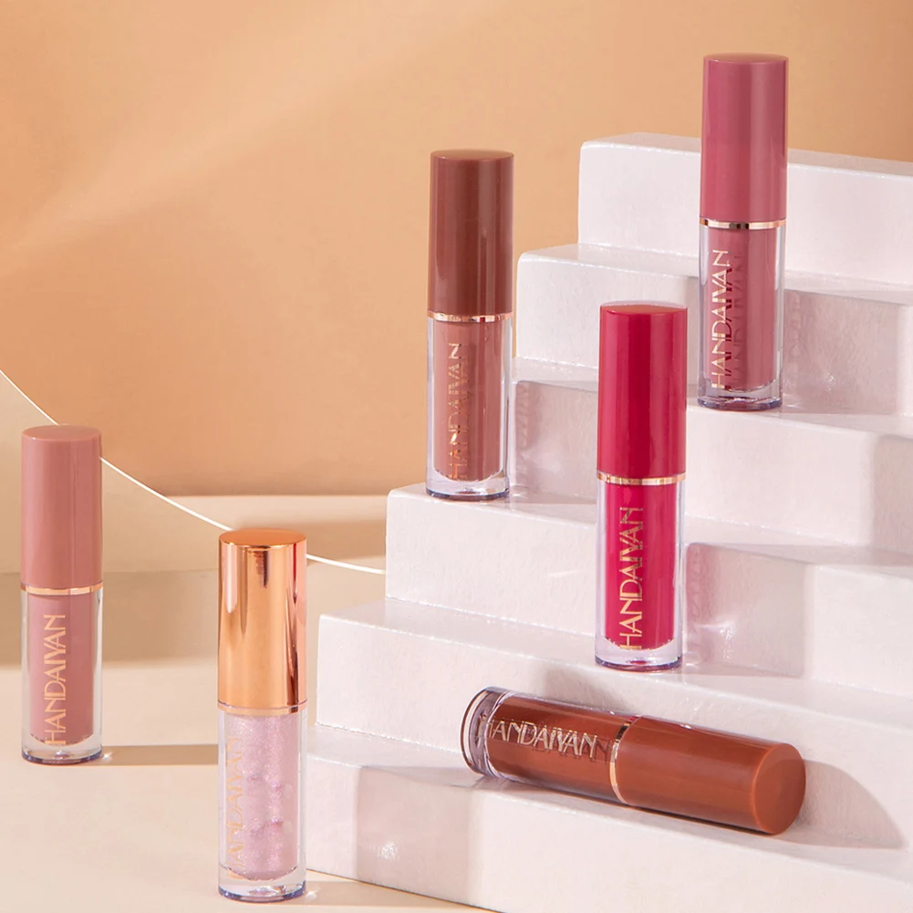 

12Pcs/Box Matte Liquid Lipstick + High Shine Transparent Clear Lip Gloss Makeup Set Waterproof Long-Lasting Lipgloss Cosmetics