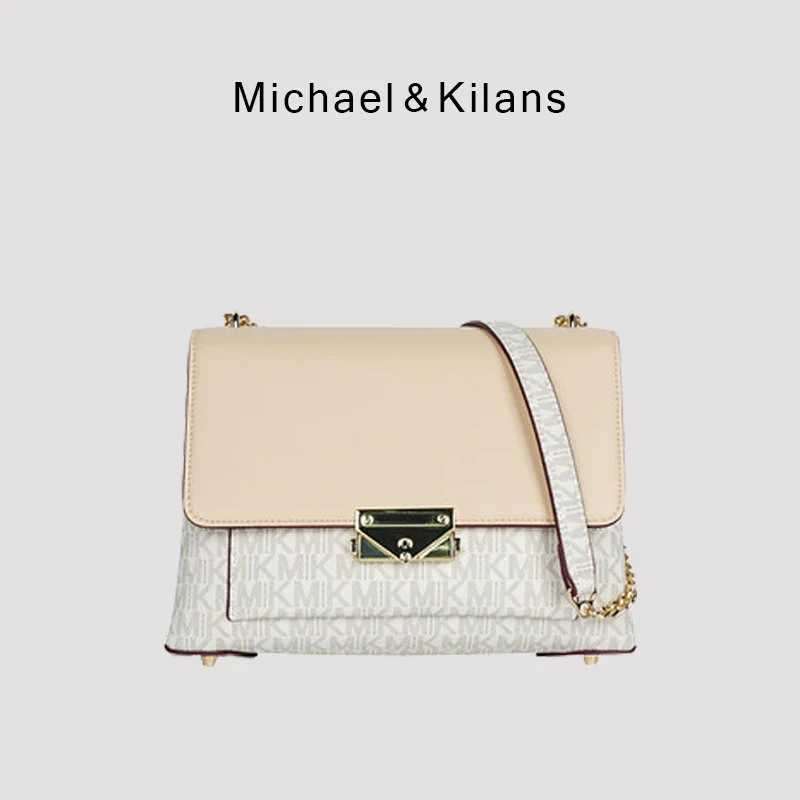 

MK Bag MICHAEL&KILANS Luxury Designer Handbag For Women Kors New Flower Shoulder Bag Retro Rhombic Chain Messenger Bag