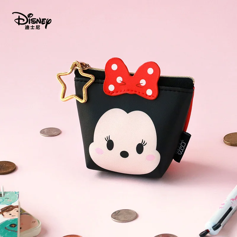 Портативный многофункциональный кошелек для монет Disney Minnie Mouse tsum мультяшный Стич