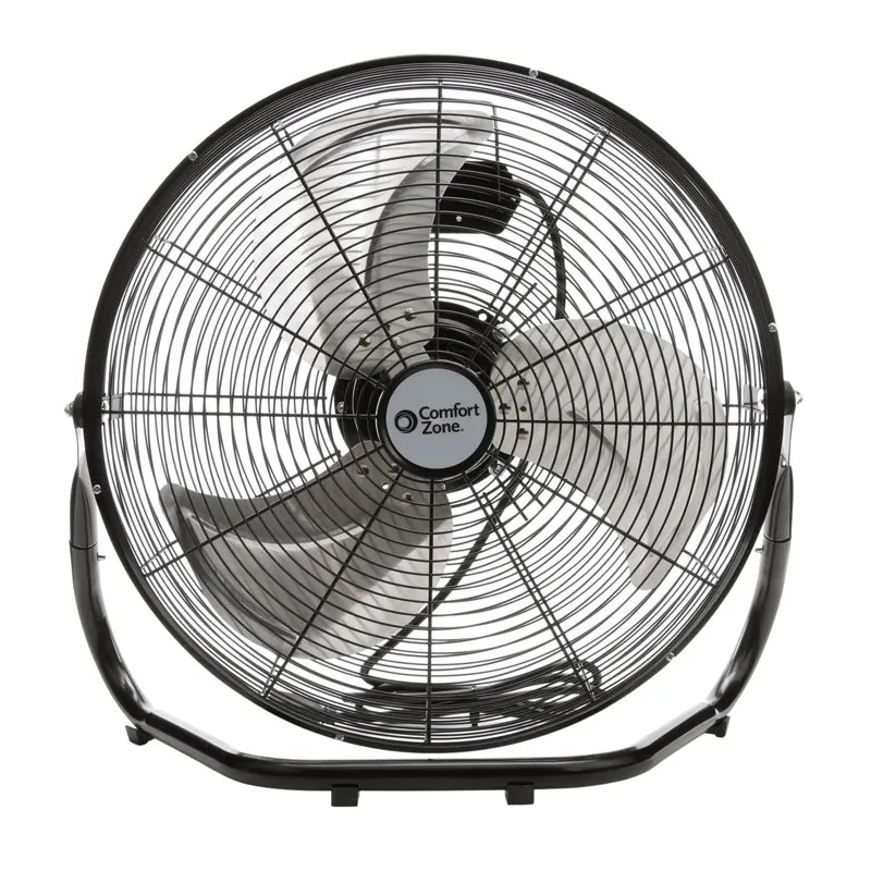 

18" 3-Speed High Velocity Cradle Floor Fan, Black