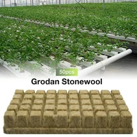 50pcs 25x25x23mm ventilative hydroponic grow agricultural media cubes mini blocks planting soilless cultivation base
