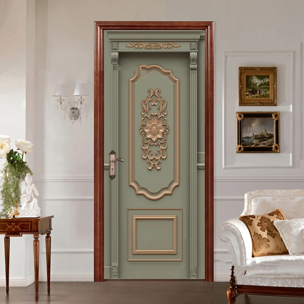 Современные европейские обои для дверей основной входной двери