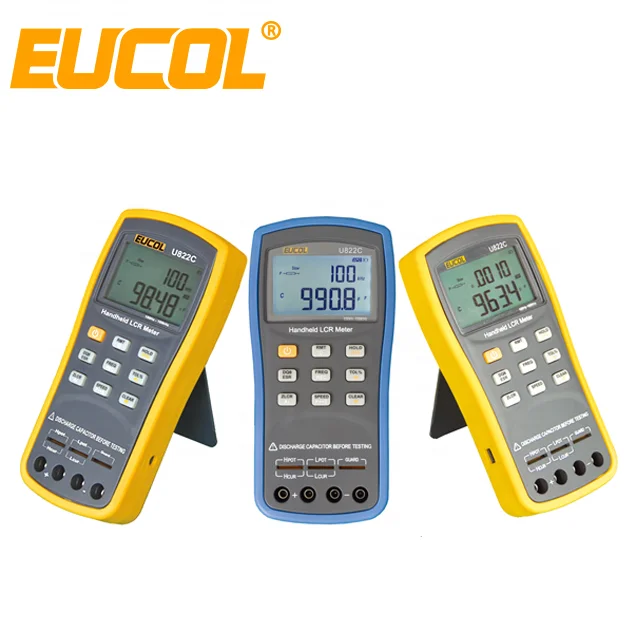 

Eucol High Quality Hand Held Digital Multimeter LCR Meter Made In China U822C