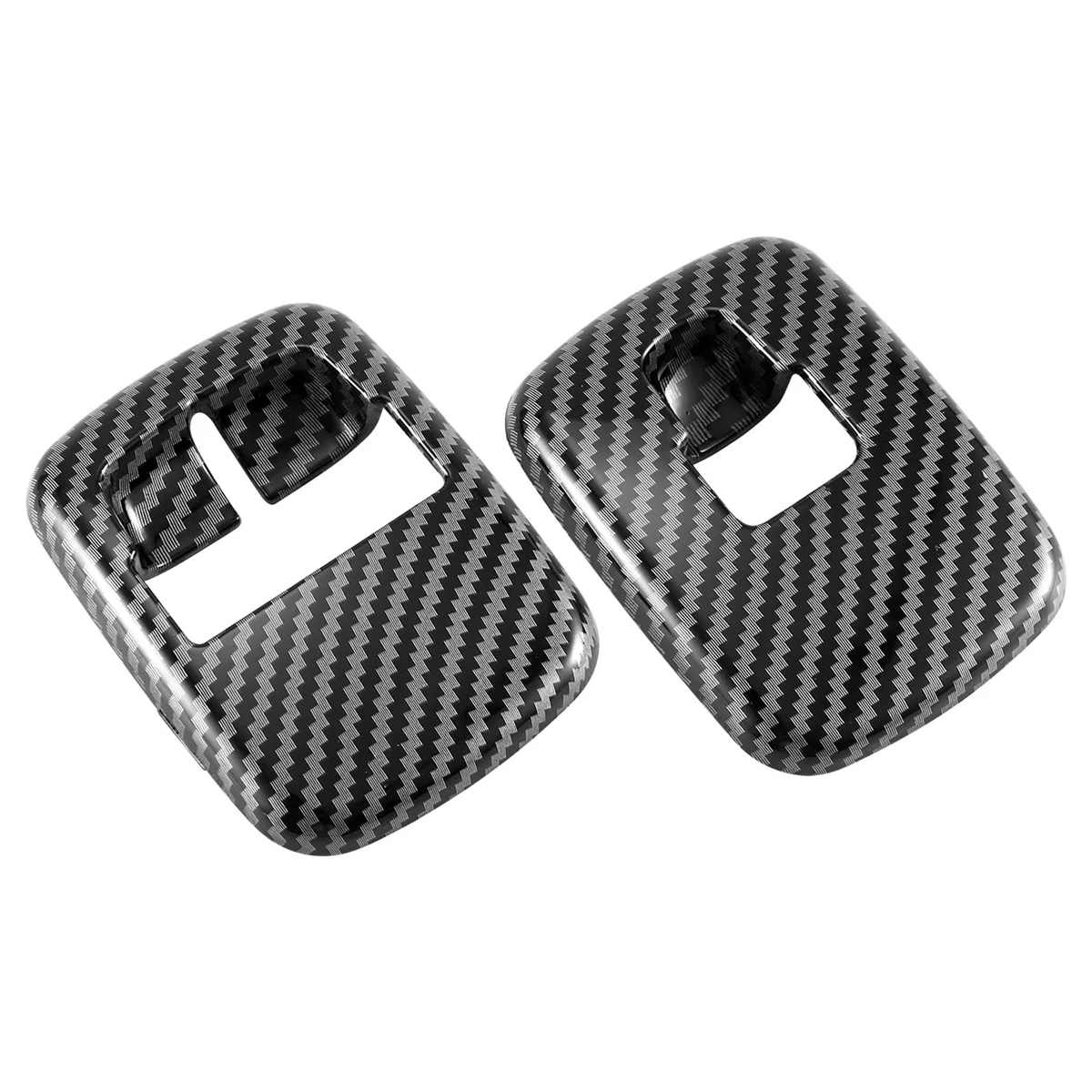 

2 PCS Car Carbon Fiber Window Lift Switch Button Cover Trim Sticker for Benz Smart 453 Fortwo Forfour 2015+ Accessories