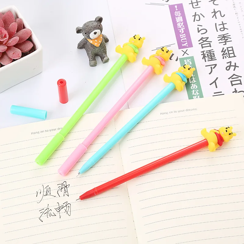 20 Pcs Creative Bear Gel Pens Set Cartoon Student Pen Cute Office  Korean Stationery School Supplies