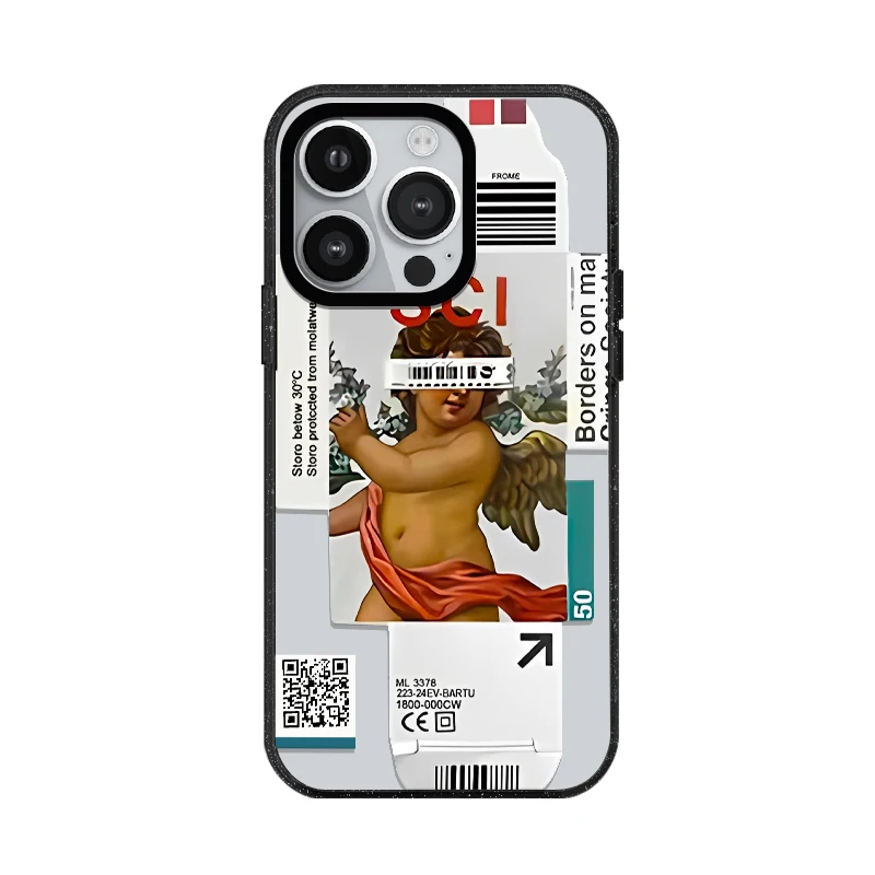 Модный акриловый чехол для телефона с маркировкой Sticky Note Puzzle Ticket Stamp MagSafe iPhone 16 12 14