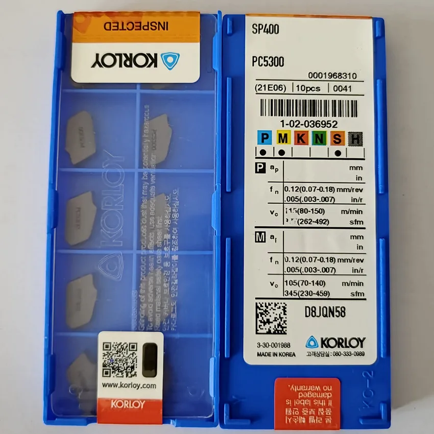 

KORLOY SP200 / SP300 / SP400 / SP500 / SP600 NC3020 NC3120 NC3030 PC9030 PC5300 ЧПУ карбдная Вставка 10 шт./кор.