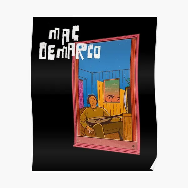 

Mac Demarco Window Poster Vintage Decoration Decor Funny Art Modern Picture Wall Print Home Mural Painting Room No Frame