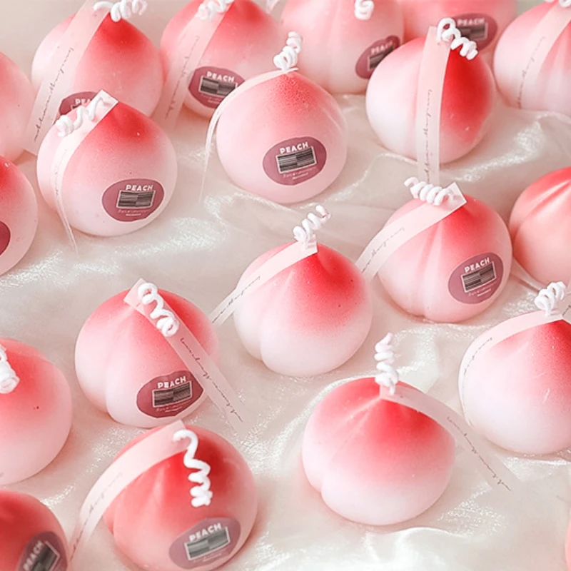 Персиковые ароматизированные свечи домашние украшения подходят для дня