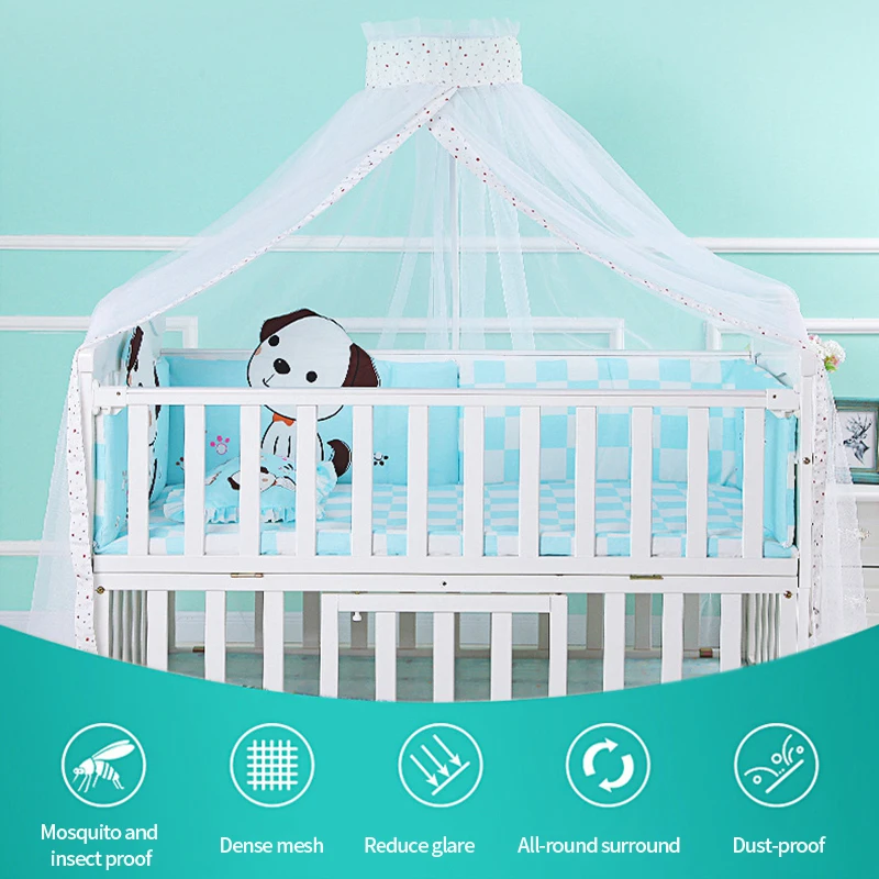 

Baby Mosquito Net Crib Mosquito Netting Mesh for Kids Mosquito Nets Infant Crib Dome Canopy Mosquito Netting Toddler Bedding