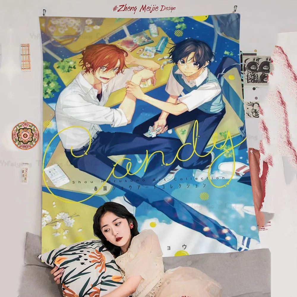 Сасаки Мияно Гей Хиппи Настенные Гобелены Для Гостиной Домашний Декор Общежития