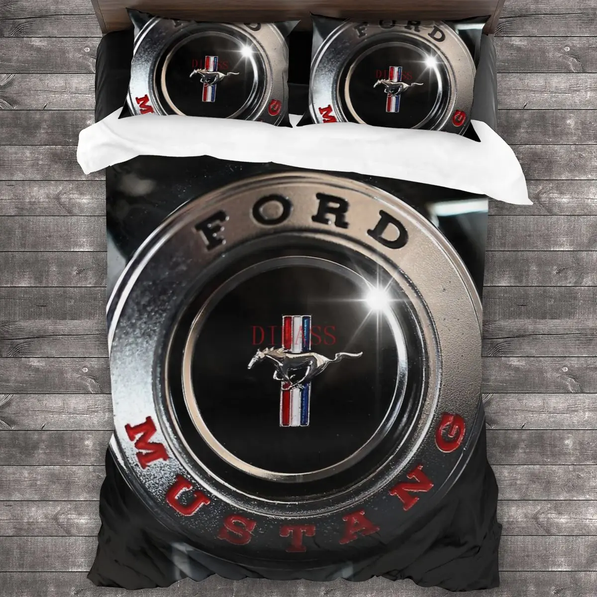 

Ford Mustang, мягкий чехол на руль с 2 наволочками, пододеяльник с застежкой-молнией