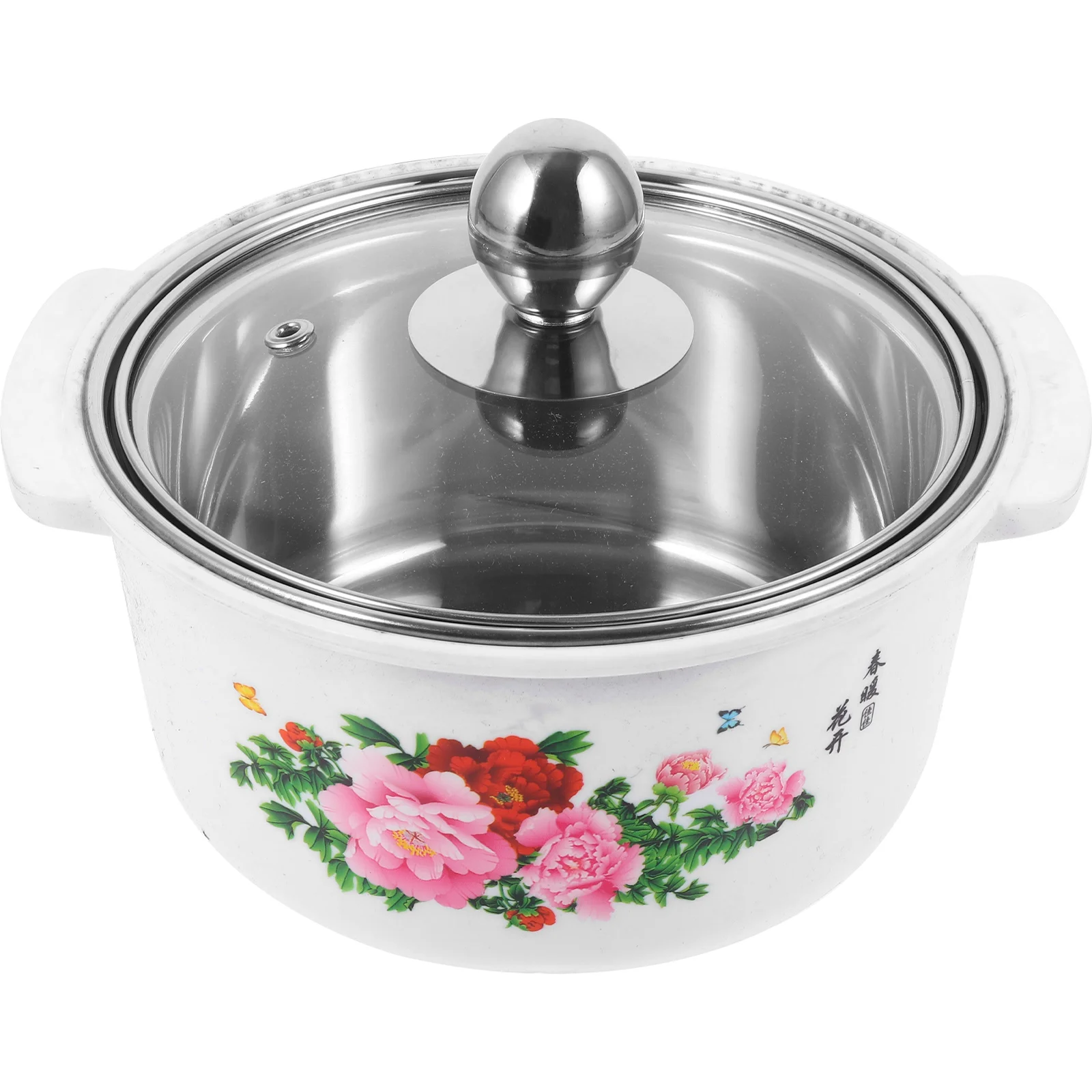

Soup Pot With Cover Cooking Chafing Dish Small For Stove Top Stainless Steel Pasta Individual